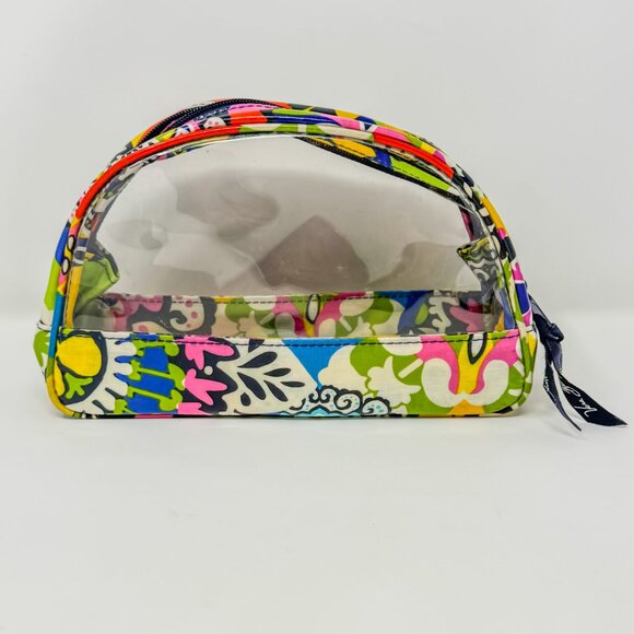 Vera Bradley Clear Cosmetic Bag Retired Rio Pattern - Picture 1 of 9